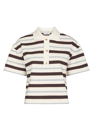 Vennera triple stripe polo tee Grey Neo Noir 